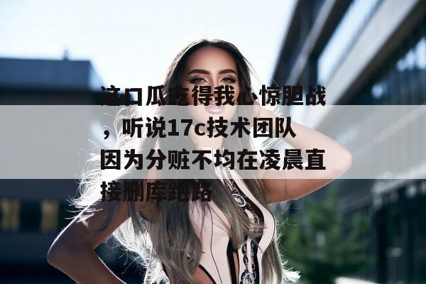 这口瓜吃得我心惊胆战，听说17c技术团队因为分赃不均在凌晨直接删库跑路